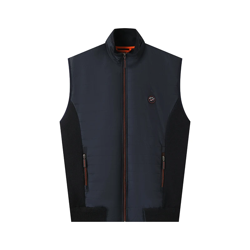 Black Winter Vest For Men