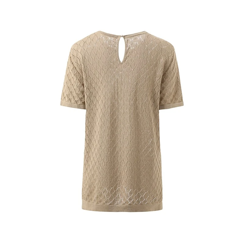 short sleeve knitted tunic-1