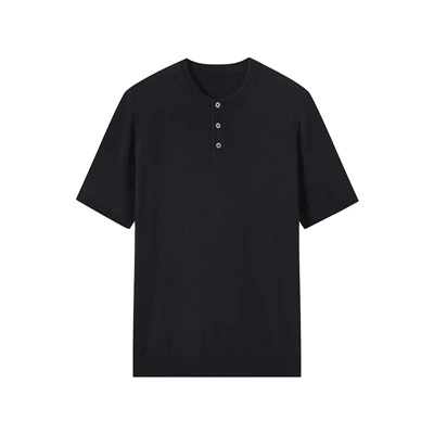 T-skjorte med knapp ned